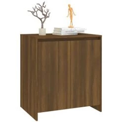 FIMEI Buffet Chêne Marron 70x40x73,5 Cm Aggloméré -Buffet et enfilade Soldes 60966925 4