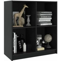 FIMEI Buffet Noir 70x33x76 Cm Bois De Pin Massif -Buffet et enfilade Soldes 60966994 4