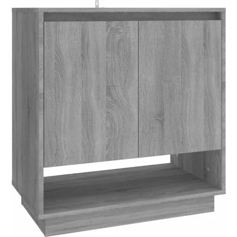 FIMEI Buffet Sonoma Gris 70x41x75 Cm Aggloméré 2 FIMEI Buffet Sonoma Gris 70x41x75 Cm Aggloméré – Image 2