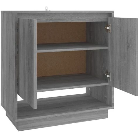 FIMEI Buffet Sonoma Gris 70x41x75 Cm Aggloméré 5 FIMEI Buffet Sonoma Gris 70x41x75 Cm Aggloméré – Image 5