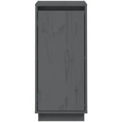 FIMEI Buffet Gris 31,5x34x75 Cm Bois Massif De Pin -Buffet et enfilade Soldes 60967243 5