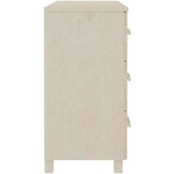 FIMEI Buffet Marron Miel 90x40x80 Cm Bois De Pin Solide -Buffet et enfilade Soldes 60967485 4