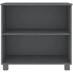 FIMEI Buffet Gris Foncé 85x35x80 Cm Bois Massif De Pin -Buffet et enfilade Soldes 60967622 3