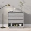 FIMEI Buffet Sonoma Gris 70x41x75 Cm Aggloméré