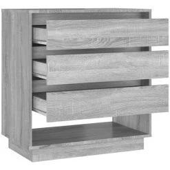 FIMEI Buffet Sonoma Gris 70x41x75 Cm Aggloméré -Buffet et enfilade Soldes 60967632 5