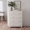 FIMEI Buffet Blanc 79x40x103,5 Cm Bois Massif De Pin