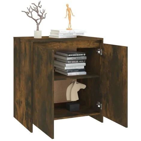 FIMEI Buffet Chêne Fumé 70x40x73,5 Cm Aggloméré 5 FIMEI Buffet Chêne Fumé 70x40x73,5 Cm Aggloméré – Image 5