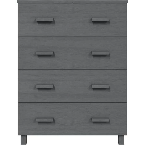 FIMEI Buffet Gris Foncé 79x40x103,5 Cm Bois Massif De Pin 3 FIMEI Buffet Gris Foncé 79x40x103,5 Cm Bois Massif De Pin – Image 3