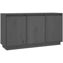 FIMEI Buffet Gris 111x34x60 Cm Bois Massif De Pin 6 FIMEI Buffet Gris 111x34x60 Cm Bois Massif De Pin -Buffet et enfilade Soldes 60968010 2