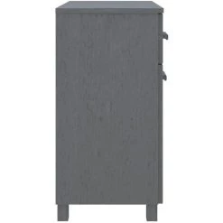 FIMEI Buffet Gris Foncé 79x40x80 Cm Bois Massif De Pin -Buffet et enfilade Soldes 60968074 4