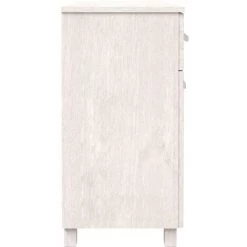 FIMEI Buffet Blanc 113x40x80 Cm Bois Massif De Pin -Buffet et enfilade Soldes 60968108 5