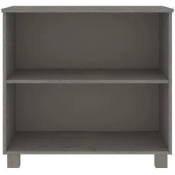 FIMEI Buffet Gris Clair 85x35x80 Cm Bois Massif De Pin -Buffet et enfilade Soldes 60968150 4