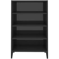 FIMEI Buffet Gris Brillant 57x35x90 Cm Aggloméré 8 FIMEI Buffet Gris Brillant 57x35x90 Cm Aggloméré -Buffet et enfilade Soldes 60968230 4