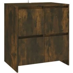 FIMEI Buffet Chêne Fumé 70x41x75 Cm Aggloméré -Buffet et enfilade Soldes 60968411 2