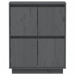 FIMEI Buffet Gris 60x34x75 Cm Bois Massif De Pin 9 FIMEI Buffet Gris 60x34x75 Cm Bois Massif De Pin -Buffet et enfilade Soldes 60968727 5