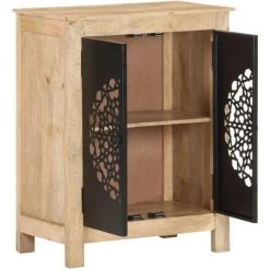 FIMEI Buffet 60x35x75 Cm Bois De Manguier Massif -Buffet et enfilade Soldes 60969298 3
