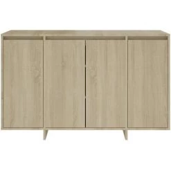 FIMEI Buffet Chêne Sonoma 120x41x75 Cm Aggloméré -Buffet et enfilade Soldes 60969458 5