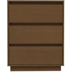 FIMEI Buffet Marron Miel 60x34x75 Cm Bois Massif De Pin -Buffet et enfilade Soldes 60969510 5