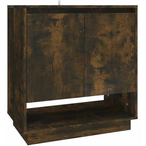 FIMEI Buffet Chêne Fumé 70x41x75 Cm Aggloméré 2 FIMEI Buffet Chêne Fumé 70x41x75 Cm Aggloméré – Image 2
