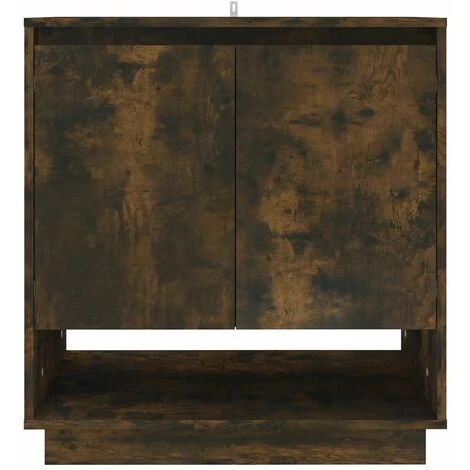 FIMEI Buffet Chêne Fumé 70x41x75 Cm Aggloméré 3 FIMEI Buffet Chêne Fumé 70x41x75 Cm Aggloméré – Image 3