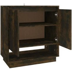 FIMEI Buffet Chêne Fumé 70x41x75 Cm Aggloméré 9 FIMEI Buffet Chêne Fumé 70x41x75 Cm Aggloméré -Buffet et enfilade Soldes 60969597 5