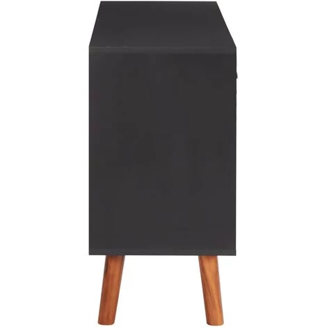 FIMEI Buffet 110x35x70 Cm Bois D'acacia Massif Et MDF 4 FIMEI Buffet 110x35x70 Cm Bois D'acacia Massif Et MDF – Image 4