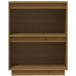FIMEI Armoire Console Marron Miel 60x34x75 Cm Bois De Pin Solide -Buffet et enfilade Soldes 60970146 5
