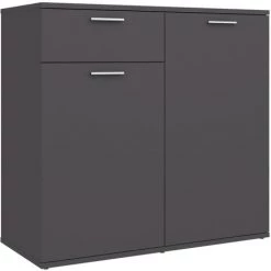 FIMEI Buffet Gris 80x36x75 Cm Aggloméré -Buffet et enfilade Soldes 60970559 2