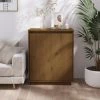 FIMEI Buffet Marron Miel 60x34x75 Cm Bois Massif De Pin