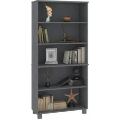 FIMEI Buffet Bois Massif De Pin Gris Foncé -Buffet et enfilade Soldes 60970747 5