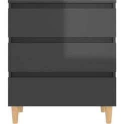 FIMEI Buffet Gris Brillant 60x35x69 Cm Aggloméré -Buffet et enfilade Soldes 60971012 5