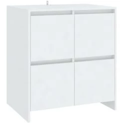 FIMEI Buffets 2 Pcs Blanc 70x41x75 Cm Aggloméré 8 FIMEI Buffets 2 Pcs Blanc 70x41x75 Cm Aggloméré -Buffet et enfilade Soldes 60971753 4