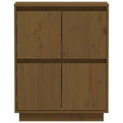 FIMEI Buffet Marron Miel 60x34x75 Cm Bois Massif De Pin -Buffet et enfilade Soldes 60971770 5