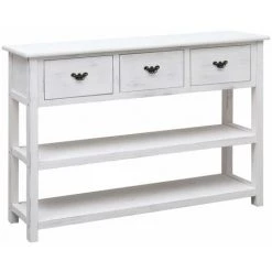 FIMEI Buffet Antique Blanc 115 X 30 X 76 Cm Bois -Buffet et enfilade Soldes 60973291 2