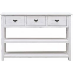 FIMEI Buffet Antique Blanc 115 X 30 X 76 Cm Bois -Buffet et enfilade Soldes 60973291 3