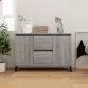 FIMEI Buffet Sonoma Gris 104x35x70 Cm Bois D'ingénierie