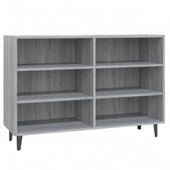 FIMEI Buffet Sonoma Gris 103,5x35x70 Cm Aggloméré -Buffet et enfilade Soldes 60973535 2