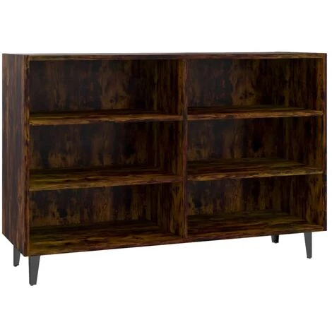 FIMEI Buffet Chêne Fumé 103,5x35x70 Cm Aggloméré 2 FIMEI Buffet Chêne Fumé 103,5x35x70 Cm Aggloméré – Image 2