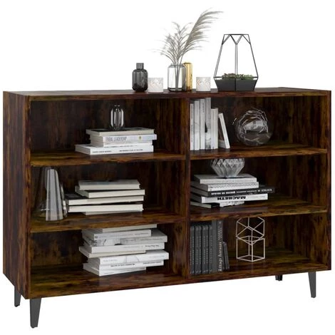 FIMEI Buffet Chêne Fumé 103,5x35x70 Cm Aggloméré 3 FIMEI Buffet Chêne Fumé 103,5x35x70 Cm Aggloméré – Image 3