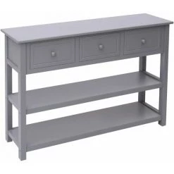 FIMEI Buffet Gris 115 X 30 X 76 Cm Bois -Buffet et enfilade Soldes 60975005 3