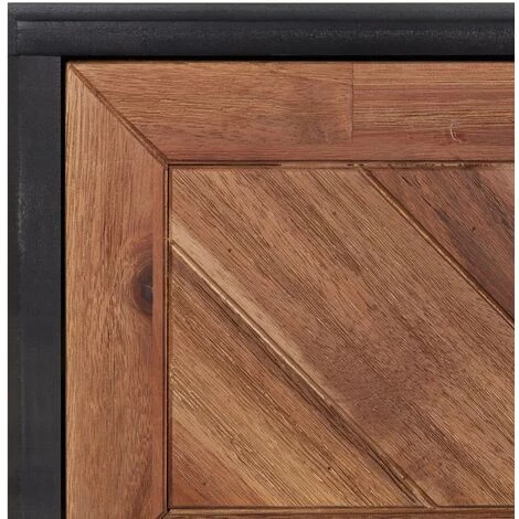 FIMEI Buffet 90x33,5x75 Cm Bois D'acacia Solide Et MDF 5 FIMEI Buffet 90x33,5x75 Cm Bois D'acacia Solide Et MDF – Image 5