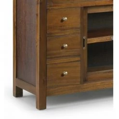 DECORATION D’AUTREFOIS Buffet 9 Tiroirs Bois Bronze Marron 150x40x80cm - Bois, Bronze - Marron -Buffet et enfilade Soldes 61038771 3