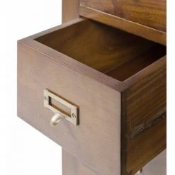 DECORATION D’AUTREFOIS Buffet 9 Tiroirs Bois Bronze Marron 150x40x80cm - Bois, Bronze - Marron -Buffet et enfilade Soldes 61038771 4