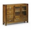 DECORATION D’AUTREFOIS Buffet 5 Tirois Bois Bronze Marron 107x27x80cm - Bois, Bronze - Marron