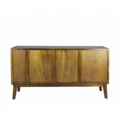 DECORATION D’AUTREFOIS Bahut 6 Tiroirs Bois Bronze Marron 160x45x84cm - Bois, Bronze - Marron -Buffet et enfilade Soldes 61044508 4