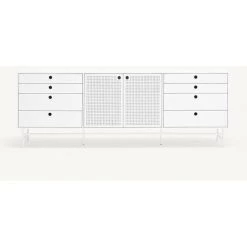 Buffets BOBOCHIC - Buffet 2 Portes 212 Cm PUNTO Blanc - Blanc -Buffet et enfilade Soldes 61060801 3