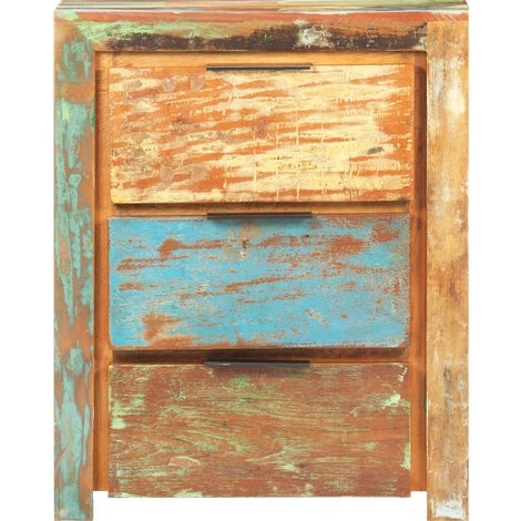 TRUE DEAL Buffet 59x33x75 Cm Bois De Récupération Solide 2 TRUE DEAL Buffet 59x33x75 Cm Bois De Récupération Solide – Image 2