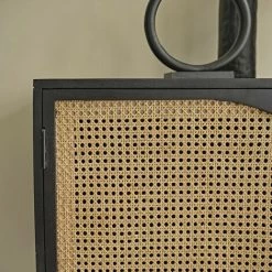 BOIS DESSUS BOIS DESSOUS Buffet En Manguier Massif Et Cannage Noir 160 Cm - Noir -Buffet et enfilade Soldes 61081330 5