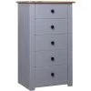 SUPERMARKET Buffet 46x40x89 Cm Pin Assortiment Panama Gris