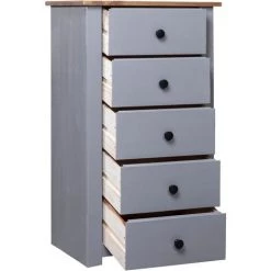 SUPERMARKET Buffet 46x40x89 Cm Pin Assortiment Panama Gris -Buffet et enfilade Soldes 61304346 2